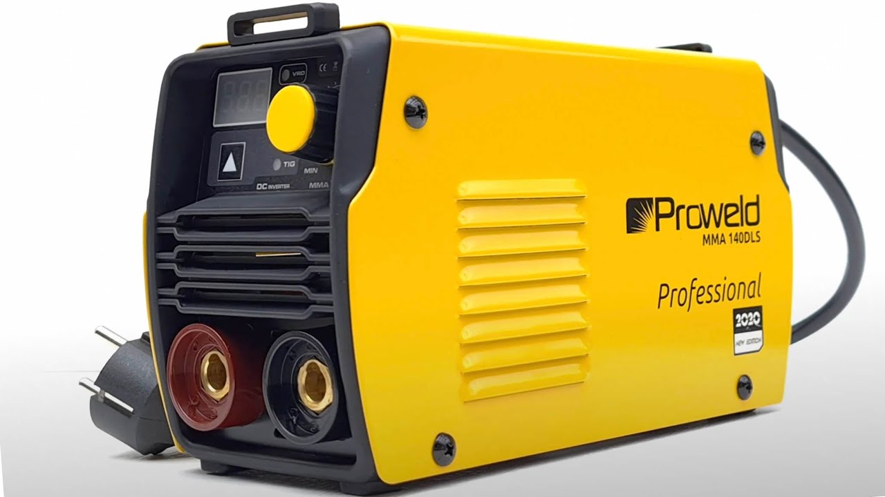 Cel mai mic invertor de sudura profesional, sudeaza cu 4.00mm. ProWELD MMA-140.
