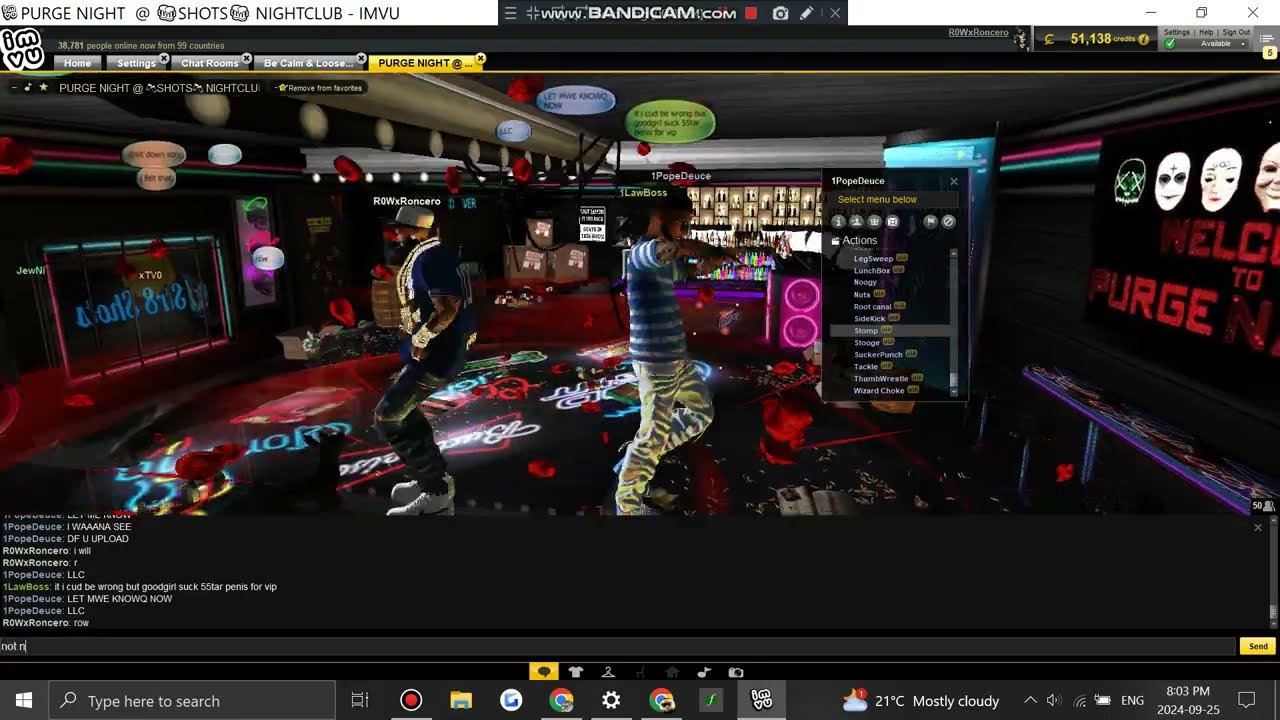 Stomping on PoohBear Sosa & 1POPEDEUCE Imvu Stomp 