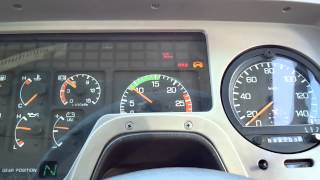 MITSUBISHI FUSO AERO  BUS Meter　Engine start