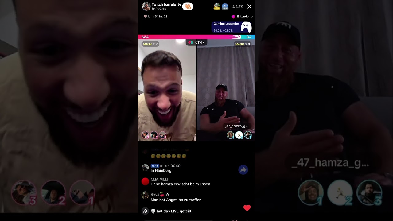 ❌ Barello mit Abu Hamza Gym 47 Live 🤯🎖️ #tiktok #barello #hamzagym