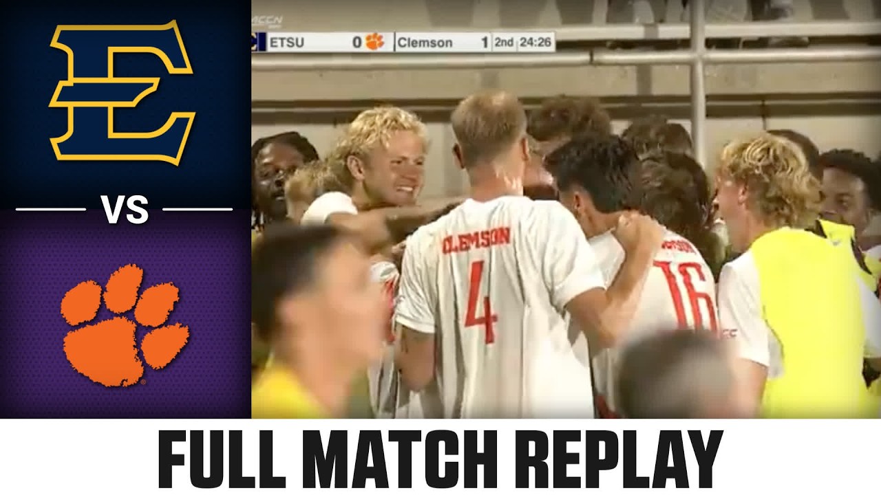 Etsu vs. Clemson Full Match Replay | 2026 ACC Men's Soccer