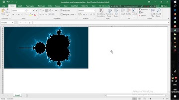 Mandelbrot in Excel - Extending cells