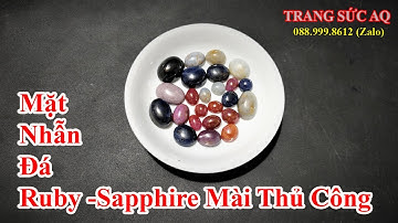 Mặt Nhẫn Đá Ruby  Sapphire Tự Nhiên - Cách Phân Biệt