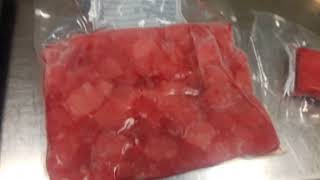 Frozen Yellowfin tuna treated with Carbon monoxide