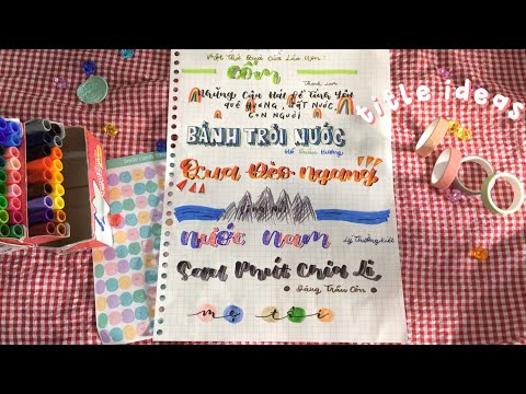 Video tiêu đề với Fiber Pen (p3) // tiêu đề văn lớp 7 - youtube