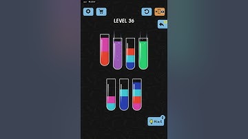 WATER COLOR SORT level 36...(15 moves)