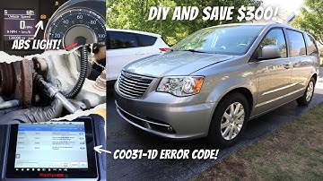 How to Fix ABS & Traction Control Wheel Speed Sensor Error on Chrysler Town & Country, Dodge Caravan