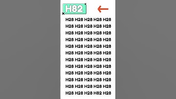 Can You Find H82 in  🖤🔥🥀💯🧐#maths #shorts #foryourpage #foryou #viralshort #fyp #fypシ゚viral #shorts