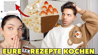 WIR kochen EURE Lieblings nutella Rezepte nach! 😱 🤯