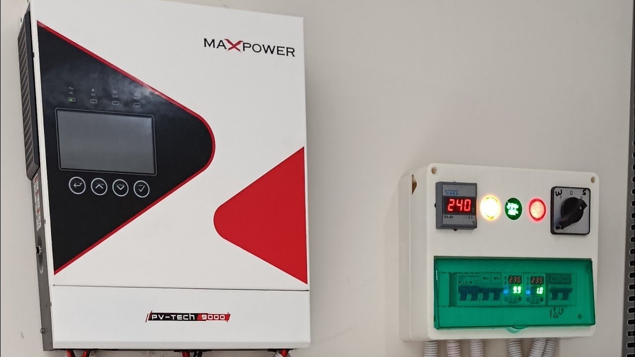 How to install lithium battery and max power inverter | hybrid inverter installation 