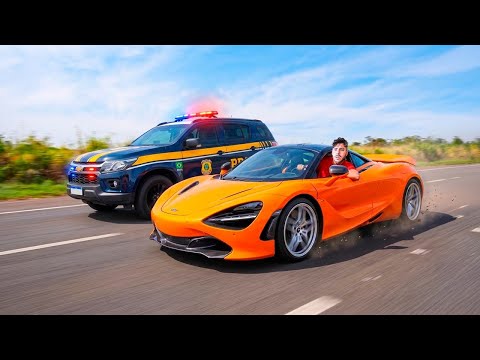 DEI FUGA DA POLICIA COM A MINHA MCLAREN 720S