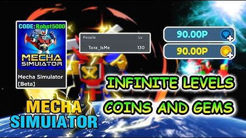 Roblox Mecha Simulator Script - INFINITE LEVELS, COINS AND GEMS 2022