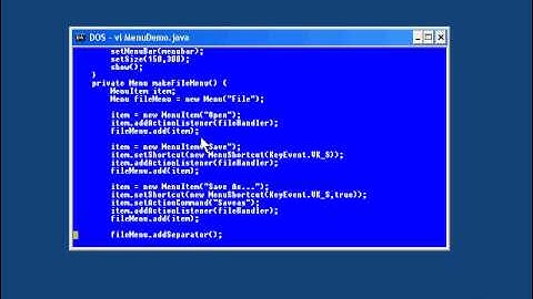 93.Java Intro -Chapter13.Dialogs and Menus-Lesson4.A Menu on a Frame.