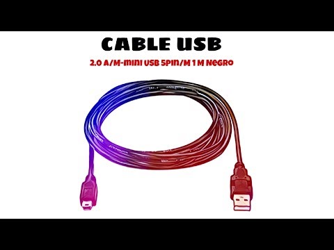 Video de Cable Mini USB carga y sincronizacion 1 M Negro