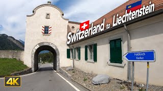 Switzerland to Liechtenstein • Driving from Chur to Vaduz
