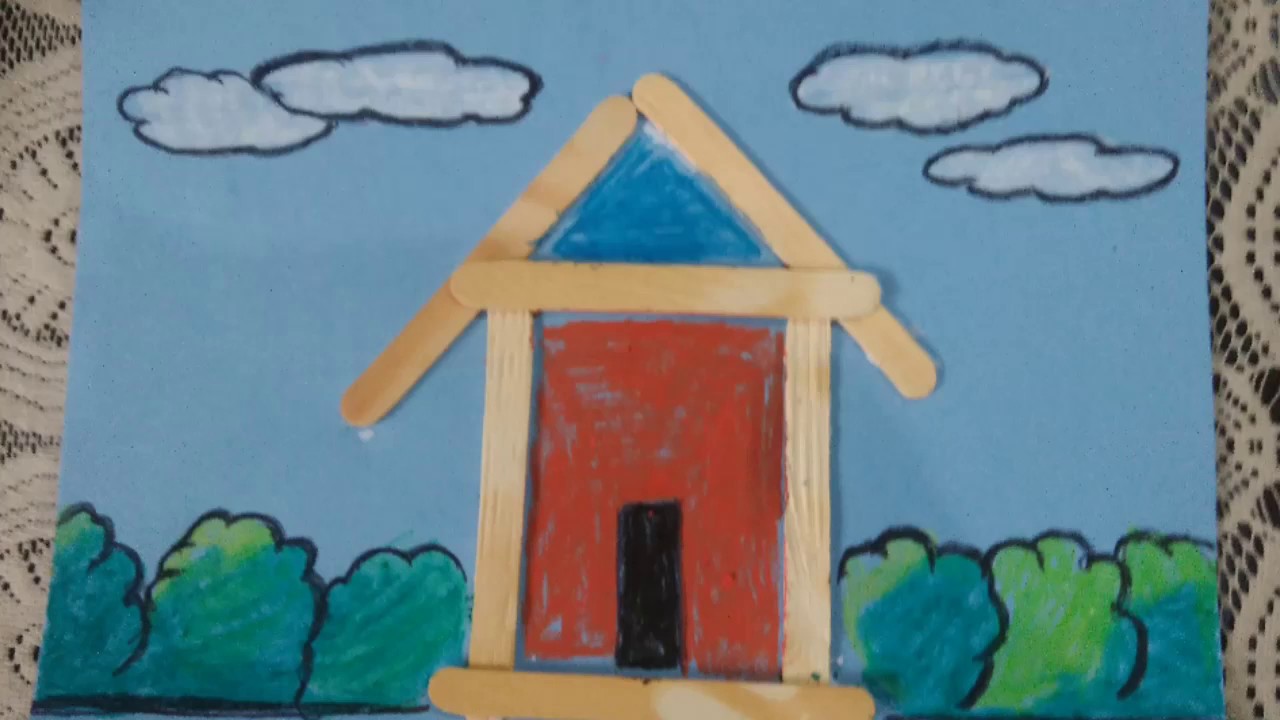 Ice cream stick hut YouTube