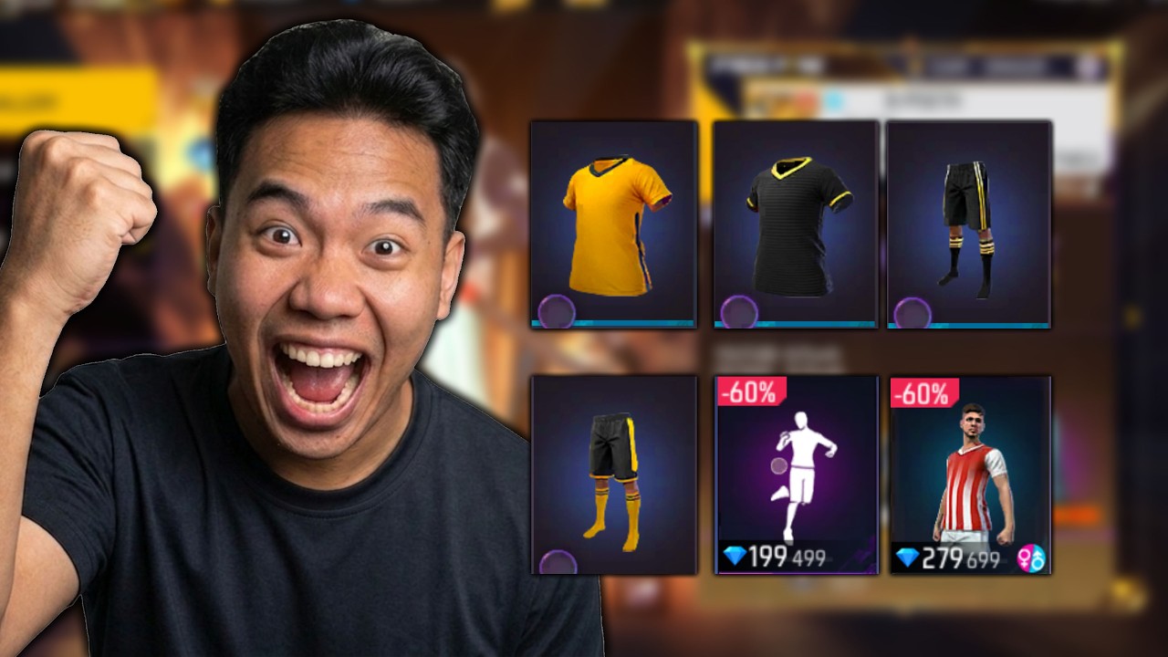 ចាប់ស្គីន អាវកីឡា នៅក្នុង Acc V FREE FIRE!!
