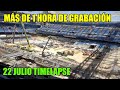 22 JULIO TIMELAPSE OBRAS del INTERIOR del SANTIAGO BERNABÉU