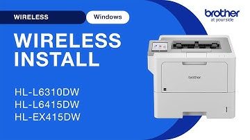 Install HLL6415DW on a wireless network - Windows