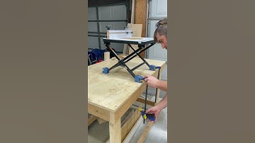 Portable router table…there when you need it, out of the way when you don’t. #shorts #woodworking