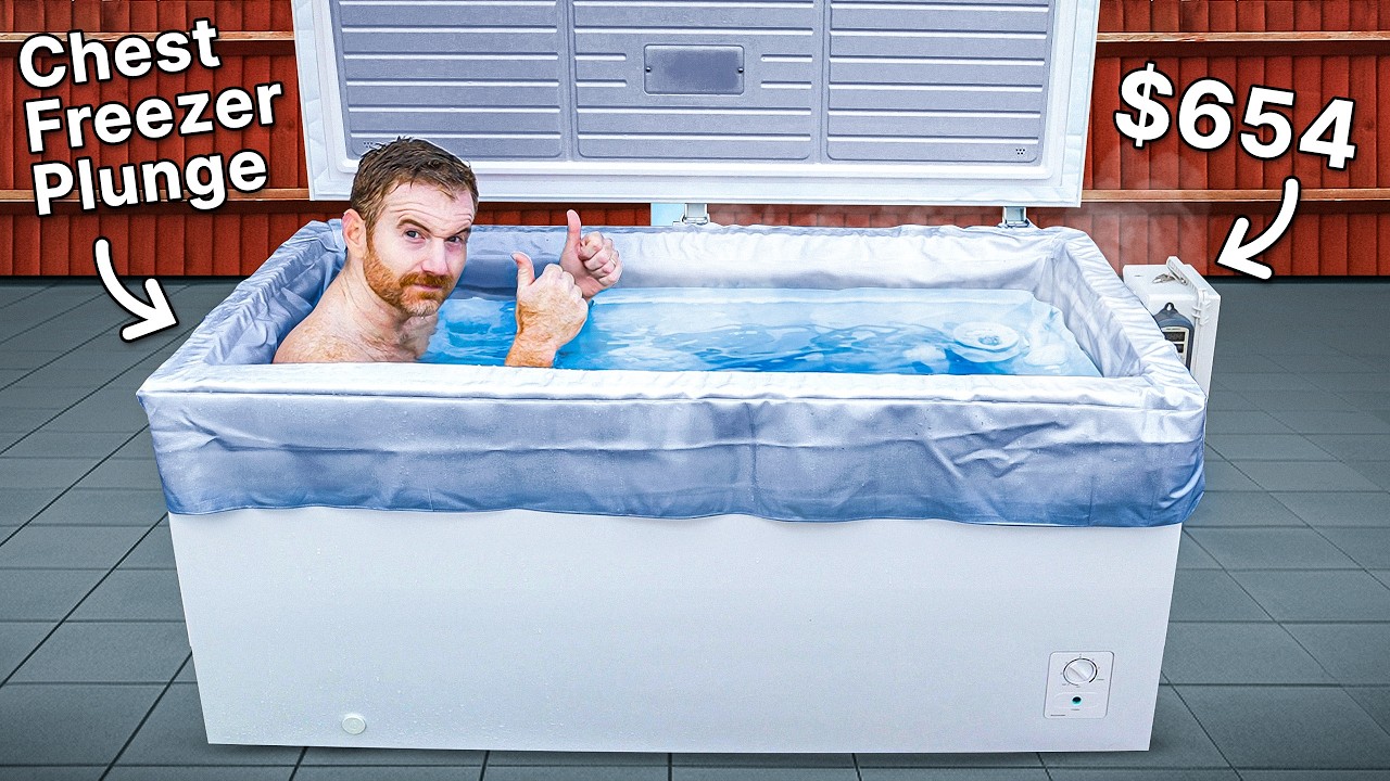DIY Chest Freezer Cold Plunge Under $1000 V2 (1 Hour Setup!)