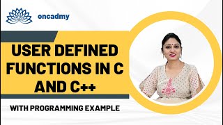 Types of User Defined Functions #oncadmy #C++tutorial