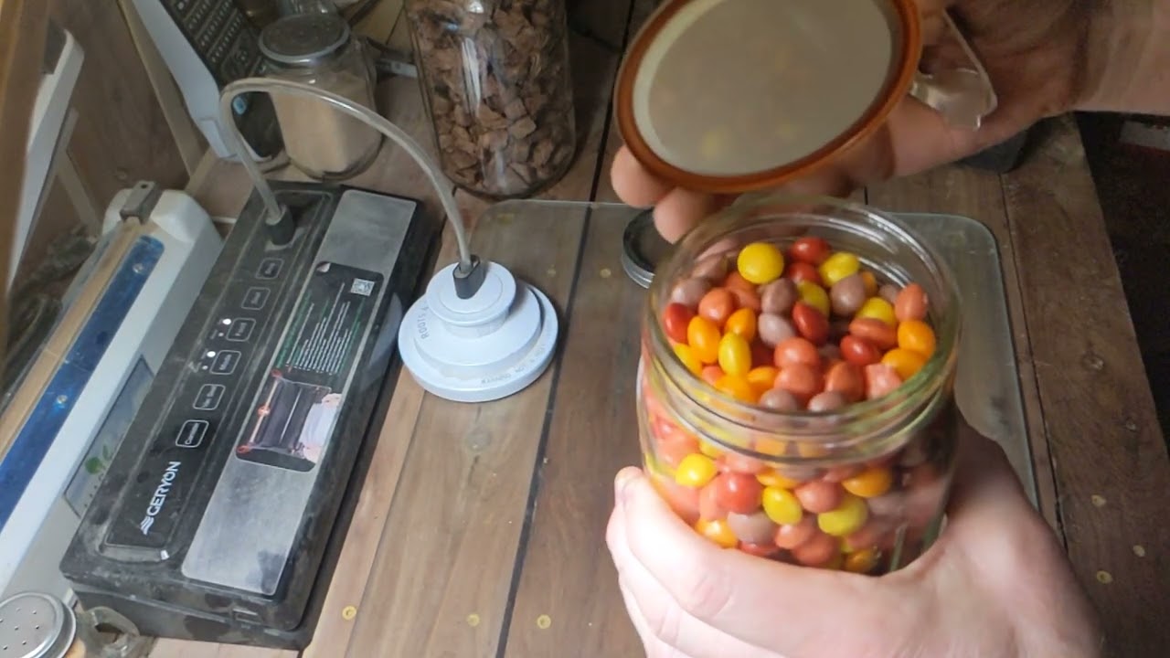 Vacuum Sealing & Brake Bleeding jars with Freeze Dried Foods Demonstration YouTube