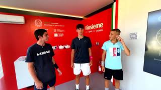 Matteo Platania Matteo Sargolini e Francesco Spurio nello stand insiemepersporte