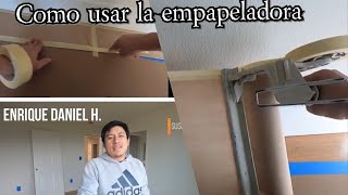 como cubrir los pisos antes de pintar como se utiliza la empapeladora (para principiantes)