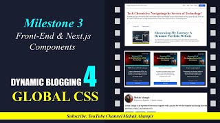 Milestone 3: global css for dynamic blog in next js
