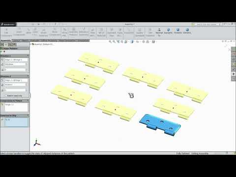 SolidWorks Feature Linear Component Pattern Tutorial