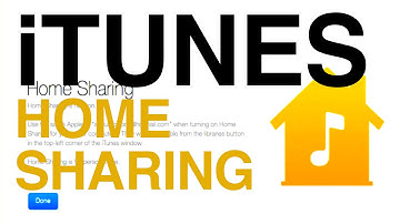 How To Turn ON iTunes Home Sharing on your computer Mac/Windows