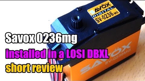 Losi DBXL Savox 0236mg servo upgrade