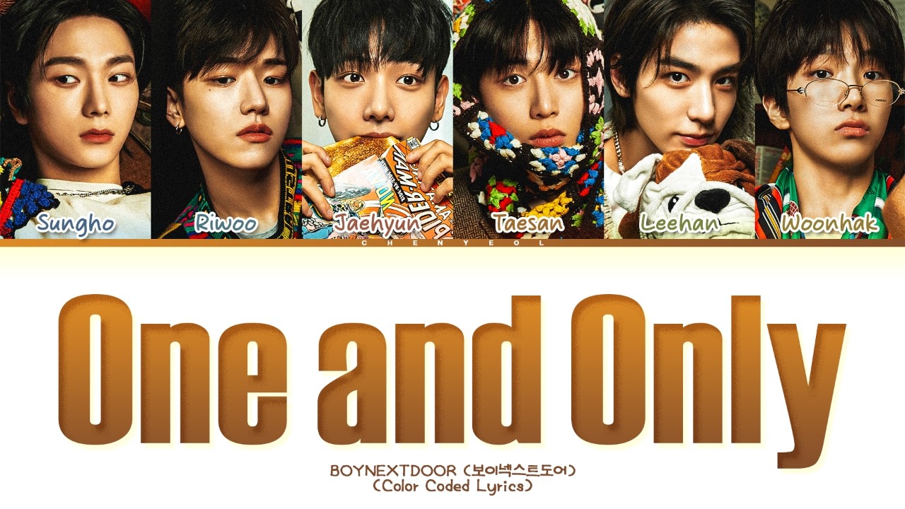 BOYNEXTDOOR One and Only Lyrics (Color Coded Lyrics) - YouTube