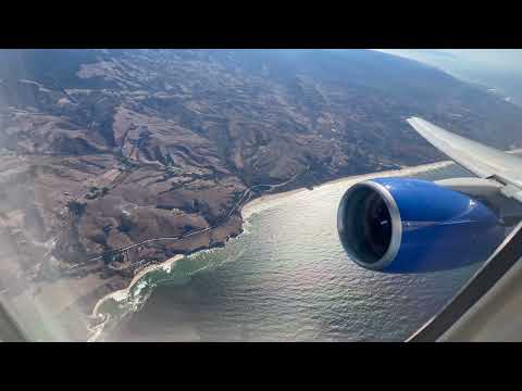 United 777-200ER Taipei Taoyuan (TPE) Takeoff and San Francisco (SFO) Landing