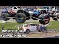 Freedom 500 Monster Truck Show 2024 | Minivan Racing