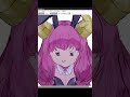 アウラの顔の描き方【illustration making 】#shorts
