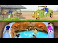 Bamboo house jeep hindi stories collection water slide swimming pool kahani moral story comedy