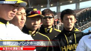 ソフトバンクホークス 春季キャンプ A組球場入り 20160203