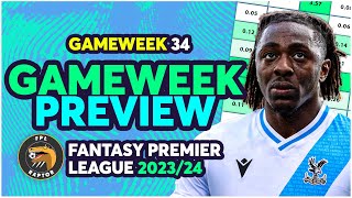 FPL DOUBLE GAMEWEEK 34 PREVIEW | GW34 BEST PLAYERS TO BUY! | Fantasy Premier League Tips 2023/24