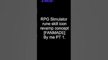 RPG Simulator revamp rune skill icon concept PT 1 [FANMADE] | RPG Simulator