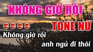 Không Giờ Rồi Karaoke Tone Nữ Karaoke Lâm Beat - Beat Mới