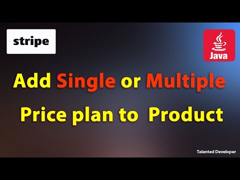 15.Java Stripe : Add Single or Multiple Price plan to  Product