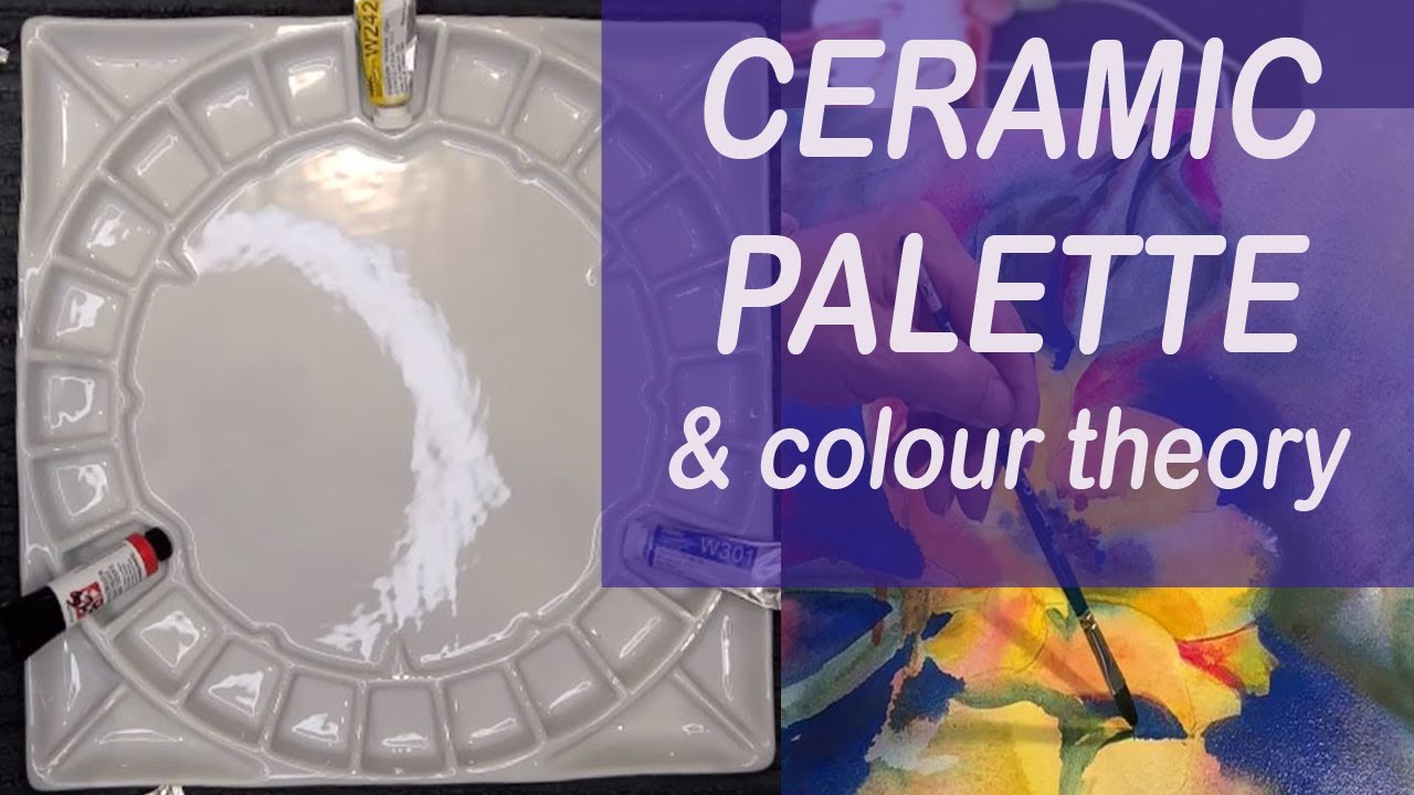 Quiller ceramic palette first time using YouTube