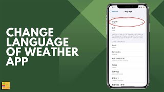 How to change the language of Weather app to English on iPhone 15 screenshot 3