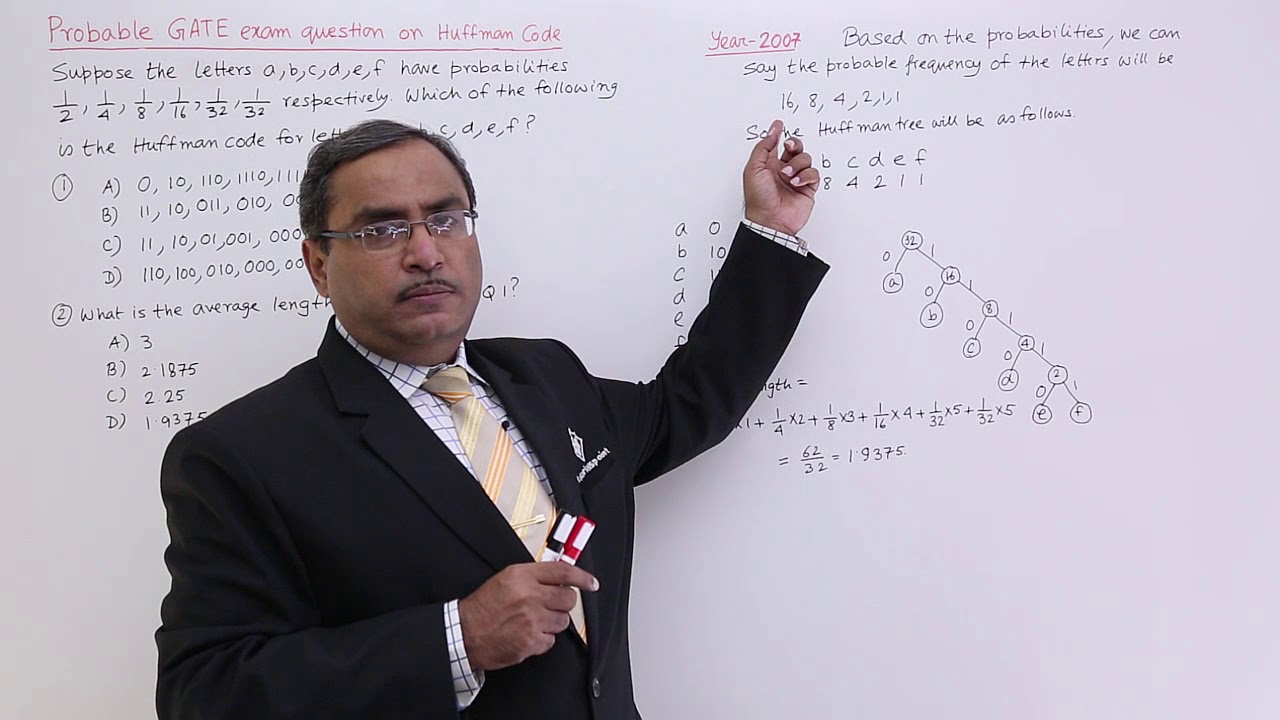 Exercise On Huffman Code - YouTube