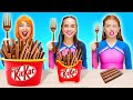 Big vs Medium vs Small Food Challenge! Funny Food by 123 GO! GLOBAL