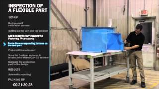 HandyPROBE Application - Inspecting a flexible part