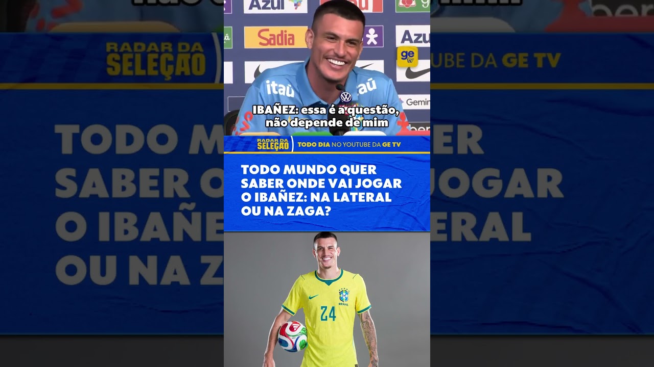 WESLEY SE MACHUCOU E O IBAÑEZ SÓ OUVE UMA PERGUNTA... JOGA DE LATERAL? | #shorts | RADAR DA SELEÇÃO