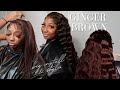 WATCH ME GET MY CHOCOLATE GINGER BROWN  WIG INSTALLED!⎮TINASHE HAIR